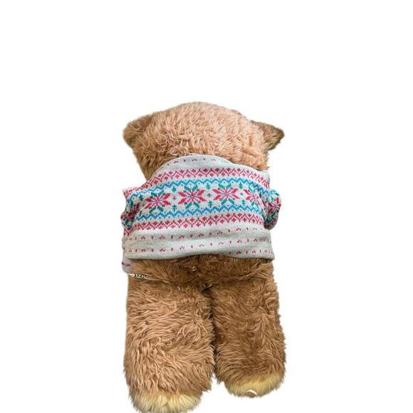 Vintage 1980s Well-Made Toy “Happiness Aid” Teddy Bear 30” Jumbo Plush Sweater - Picture 3 of 6